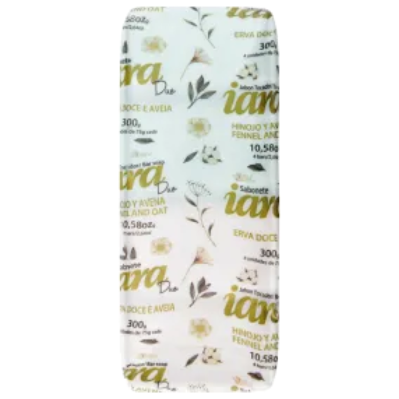 Sabonete Iara Duo Erva-Doce e Aveia 4 Unid. 75g