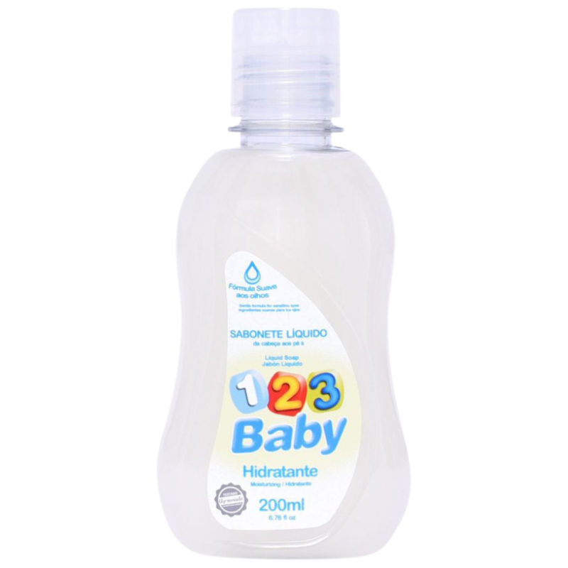 Sabonete Líquido 123 Baby Hidratante 200 ml