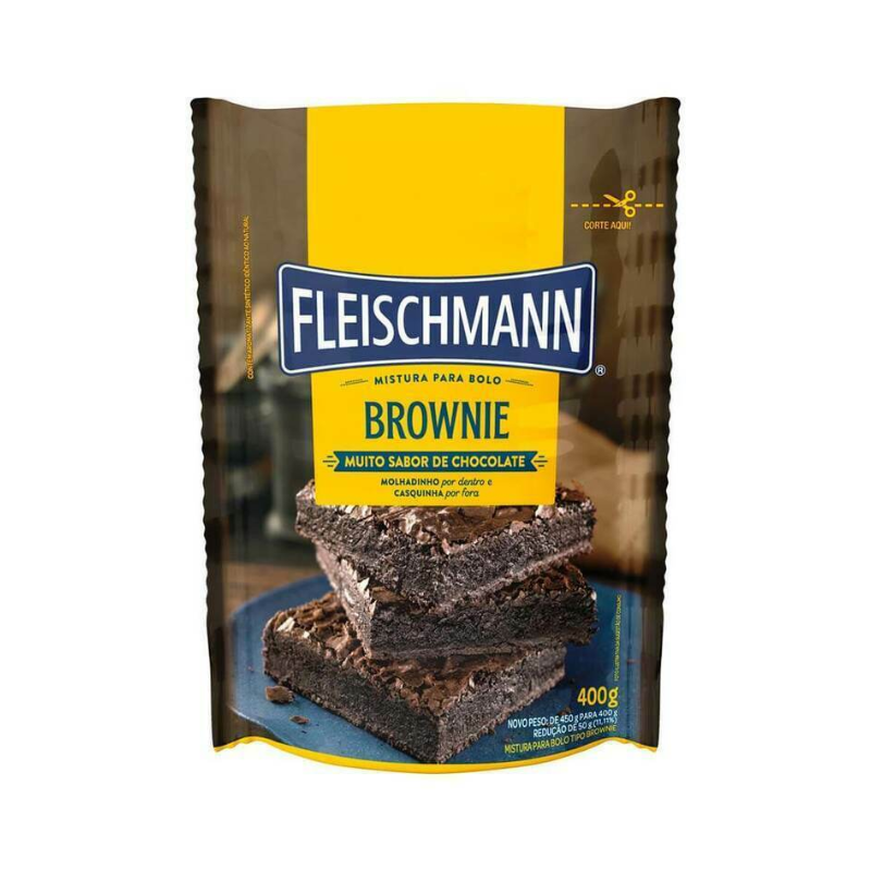 Mistura de Bolo Fleischmann Brownie 400g