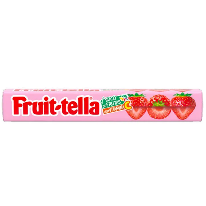 FRUITELLA MASTIGAVEL MORANGO M SUCO 40G