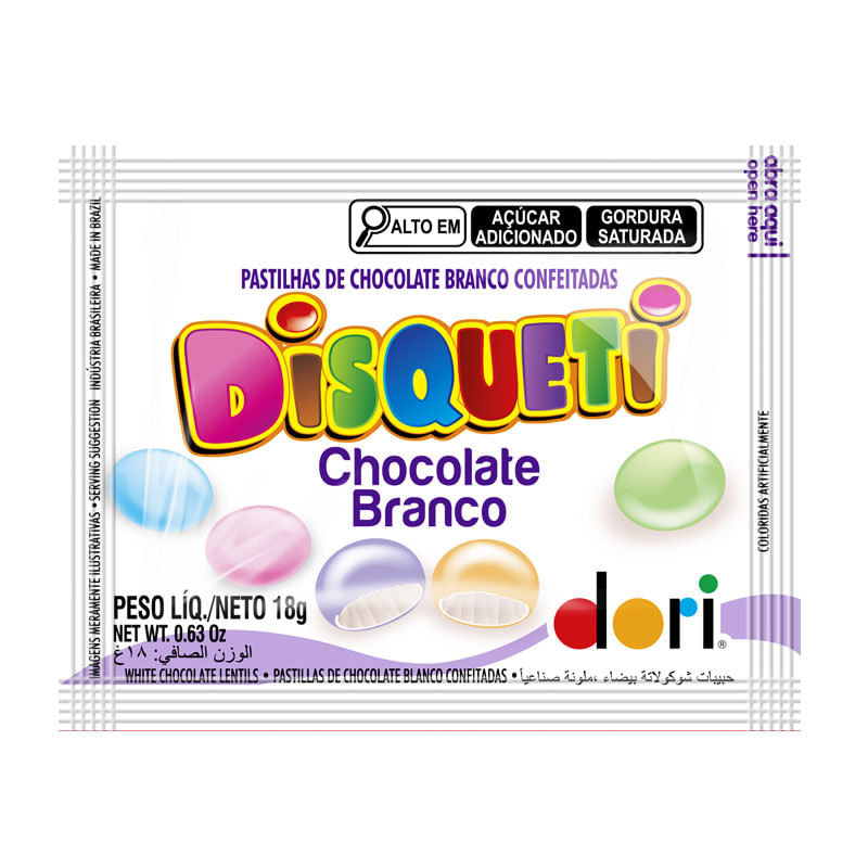 Disqueti Chocolate Branco 18g