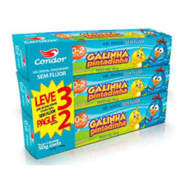 Gel Baby Galinha Pintadinha Condor Leve 3 Pague 2