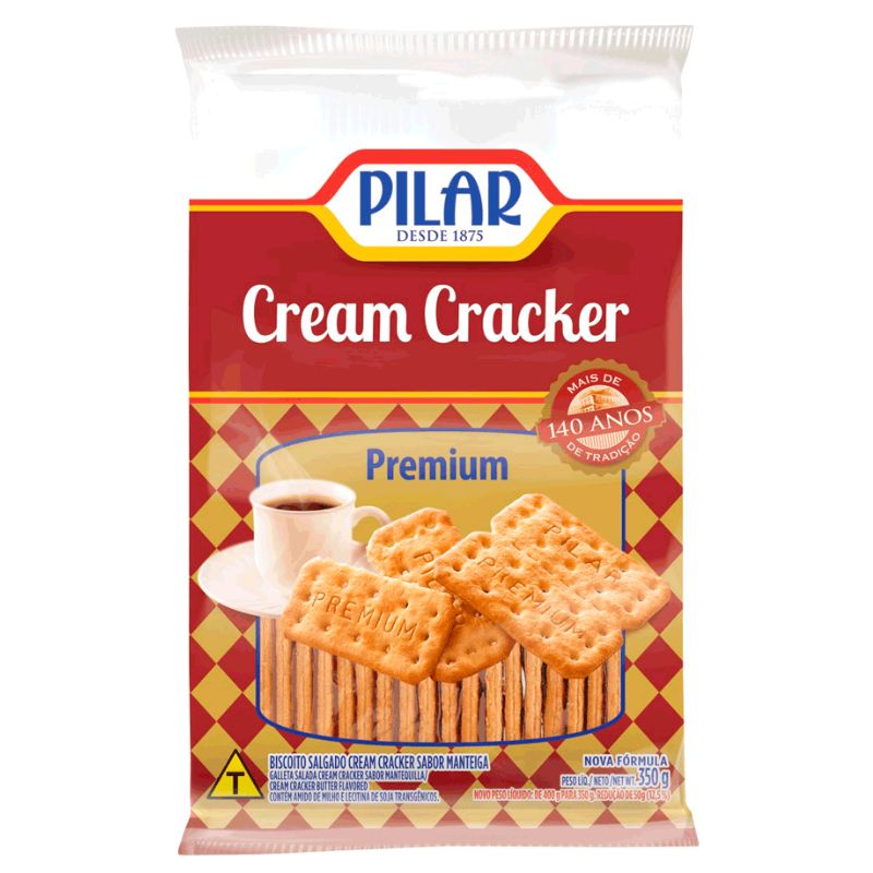Biscoito Pilar Cracker Premium 350g