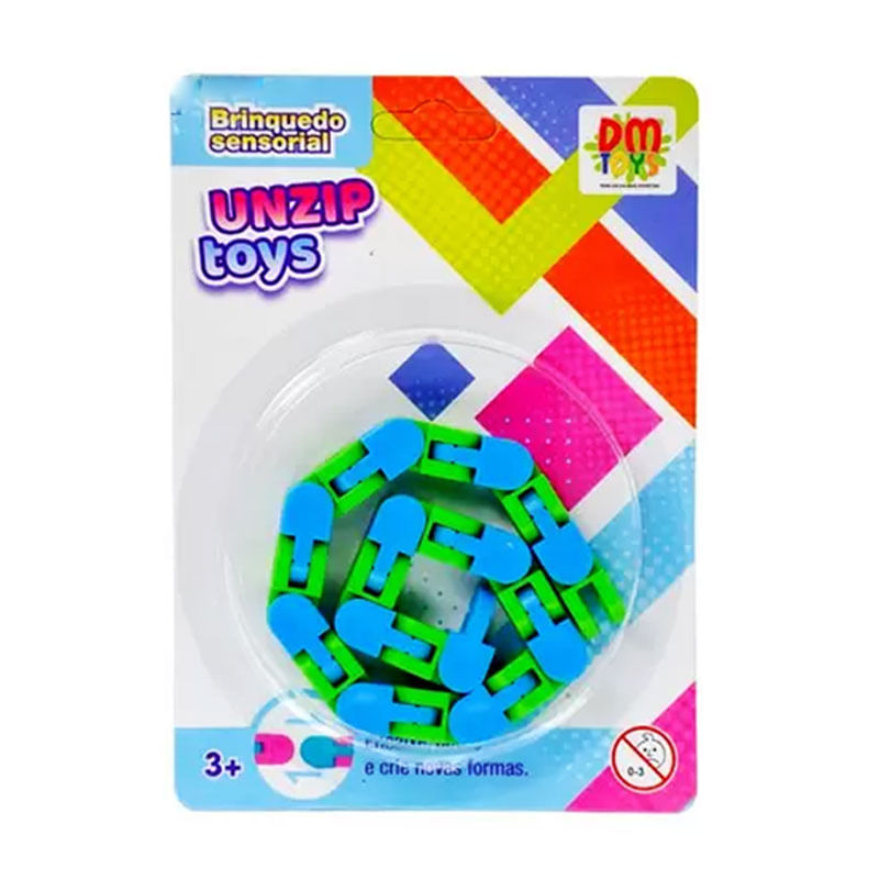 Brinquedo Sensorial Unzip Toys
