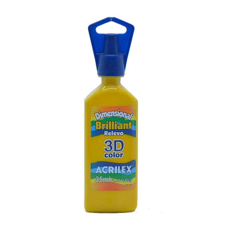 Dimensional Brilliant Acrilex Amarelo Ouro
