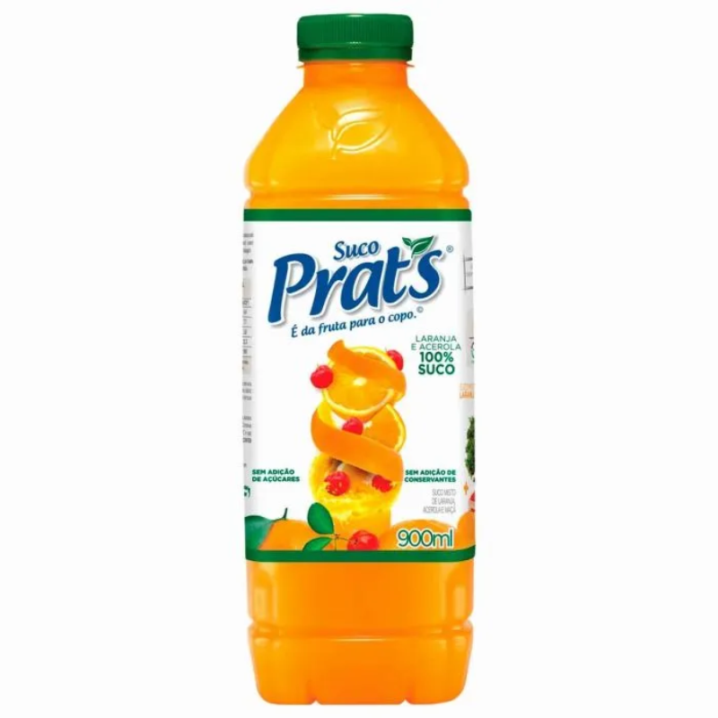 Suco Misto Prats Laranja, Maçã e Acerola 900ml