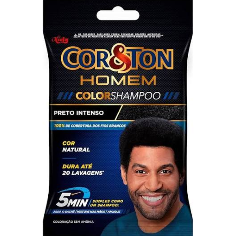 Tintura Niely Cor & Ton Homem 4.0 Preto