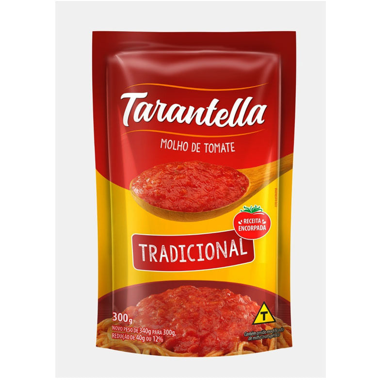 Molho de Tomate Tarantella Tradicional Sachê 300g