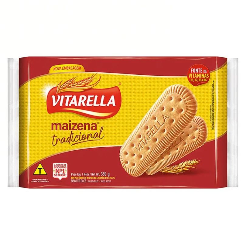 Biscoito Maizena Vitarella 350g Tradicional