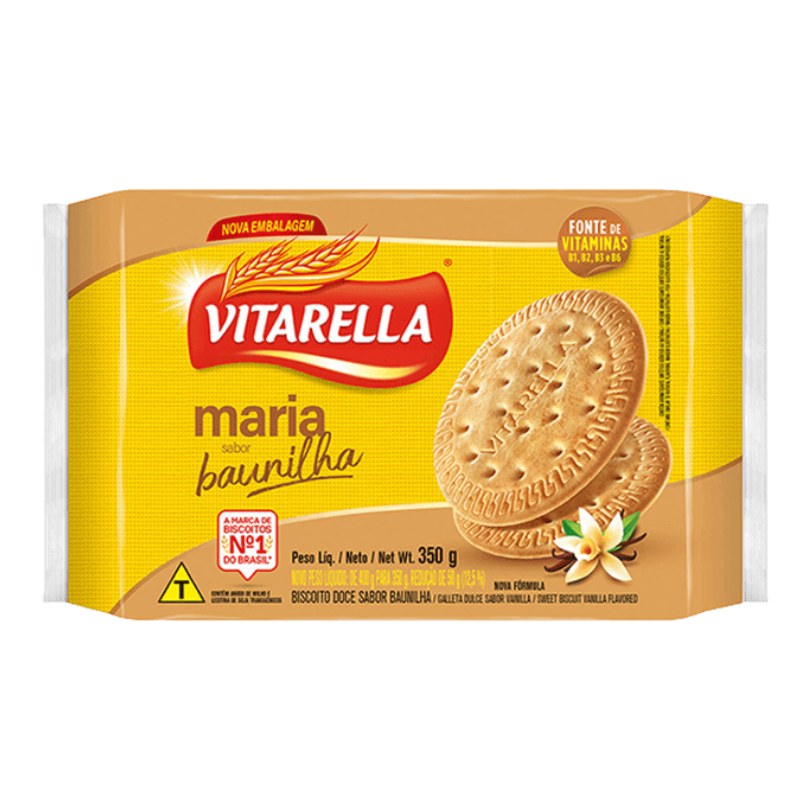 Biscoito Maria Vitarella 350g Baunilha