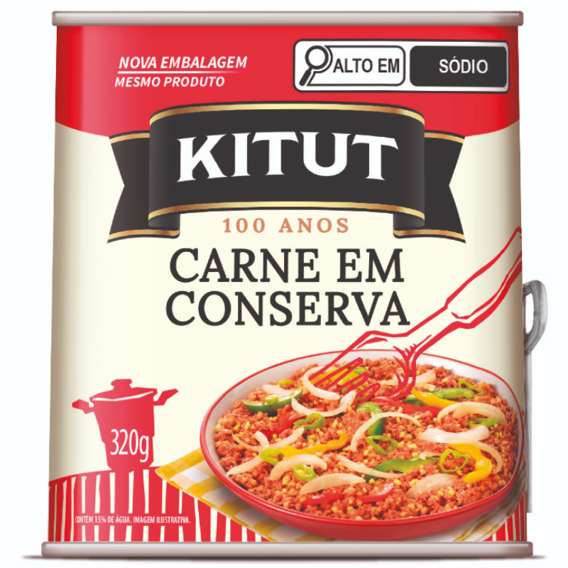 Carne Bovina Kitut Lata 320g 