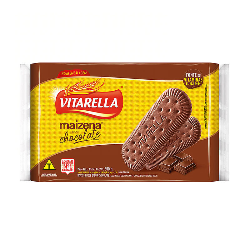 Biscoito Maizena Vitarella Chocolate 350g