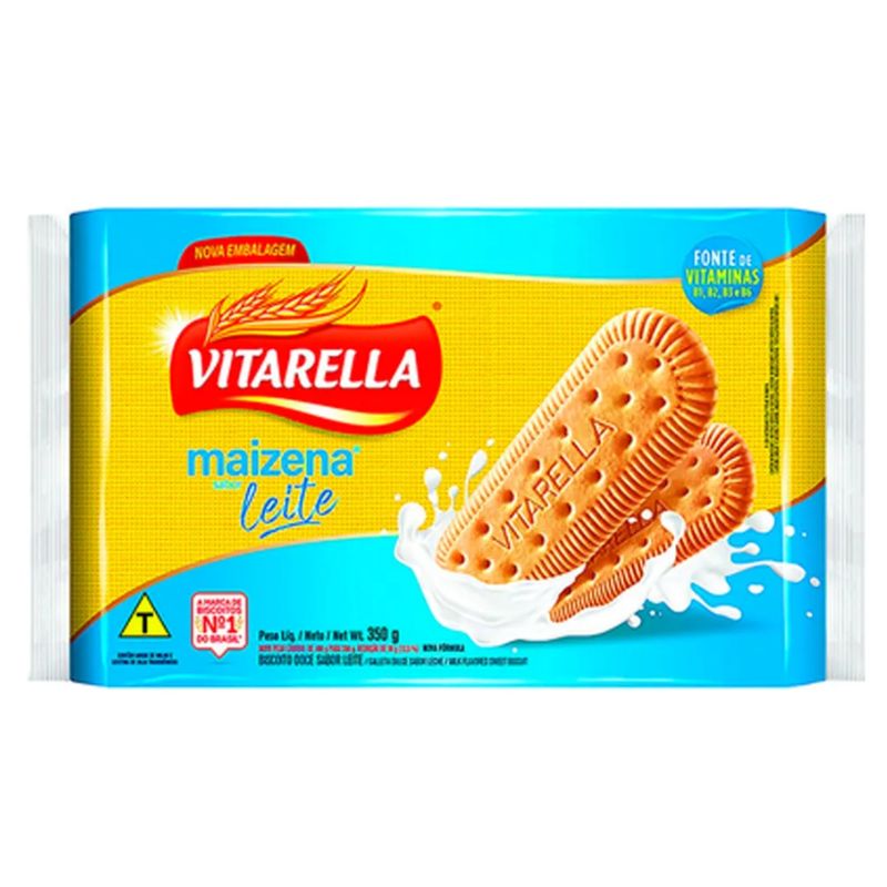 Biscoito Vitarella Maizena Leite 350g
