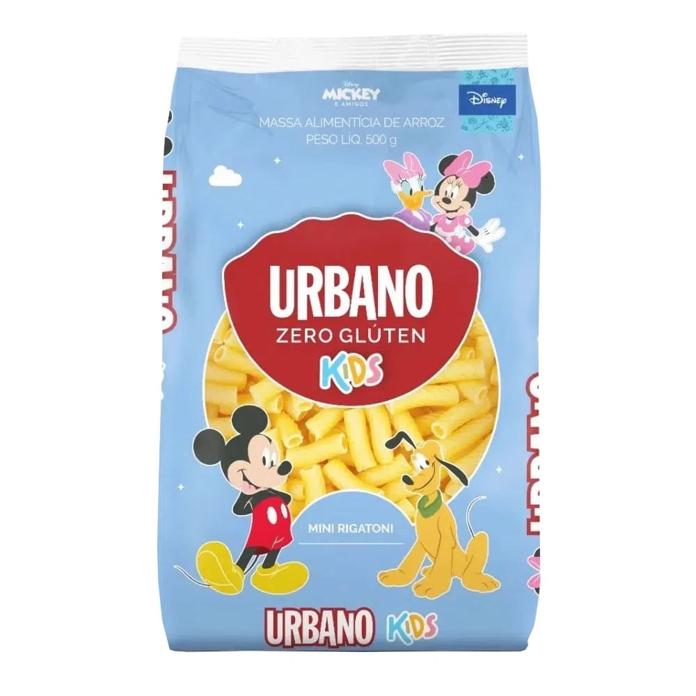 MASSA ARROZ URBANO MINI RIGATONI 500G