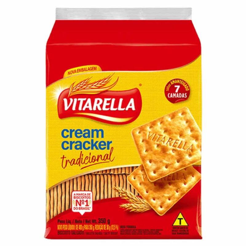 Biscoito Cream Cracker Vitarella 350g
