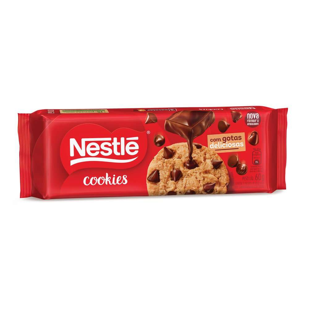 Biscoito Cookie Baunilha Gotas de Chocolate  60g Nestlé
