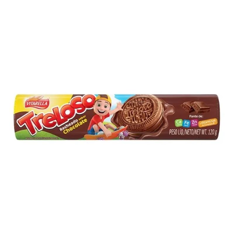 Biscoito Recheado Treloso Chocolate 120g