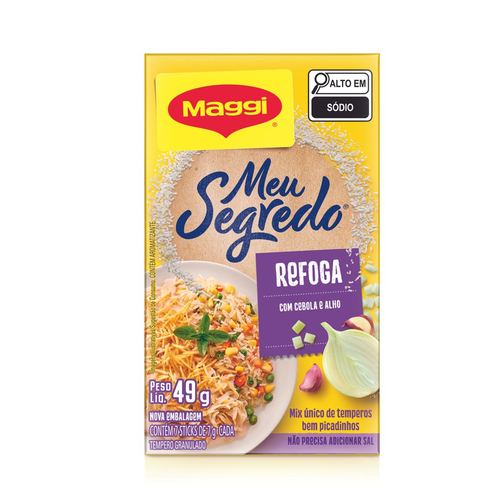 TEMPERO MAGGI MEU SEGREDO 49G ALHO CEBOL