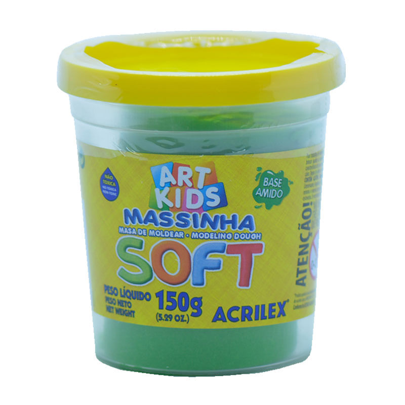 Massa de Modelar Soft Acrilex 150g Verde
