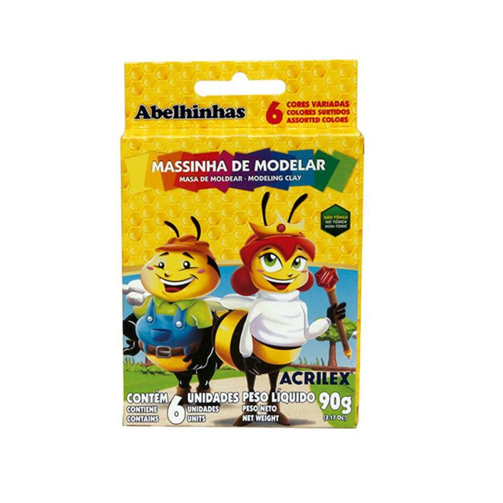 MASSA MODELAR ACRILEX C 6 ROLOS