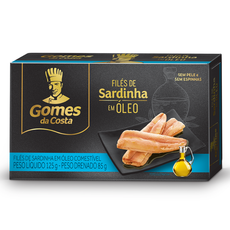 Filé de Sardinha em óleo  Gomes Da Costa 125g