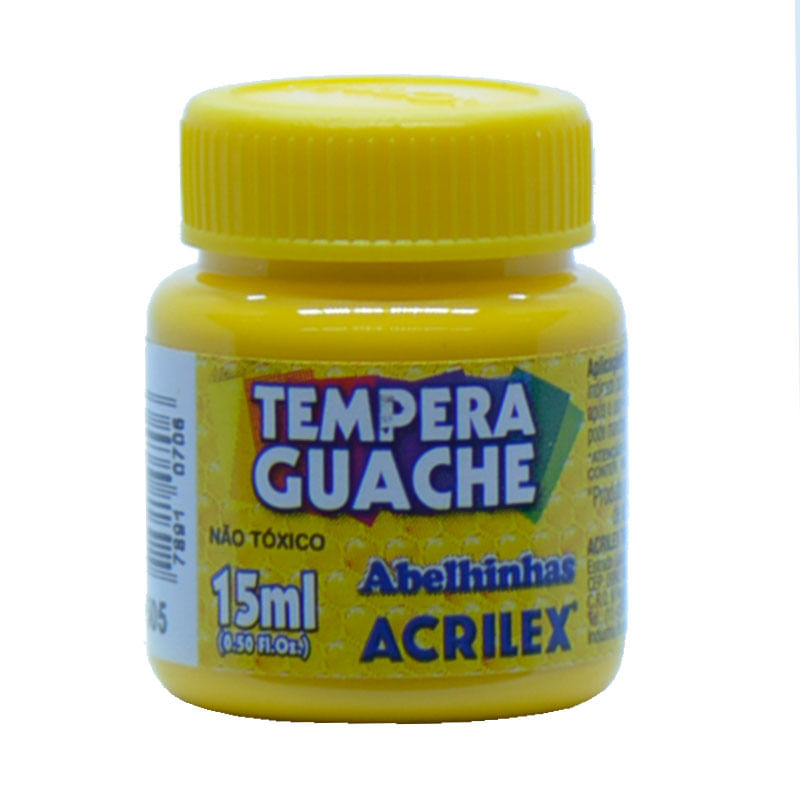 Tinta Guache Acrilex 15ml Amarelo Ouro
