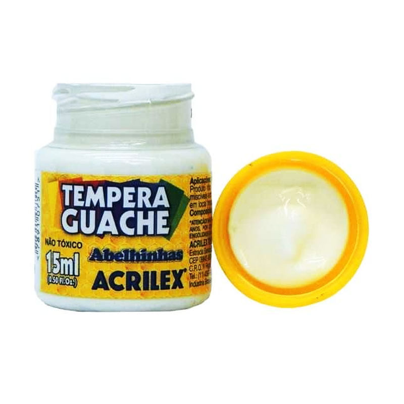 Tinta Guache Acrilex Branco 15ml 