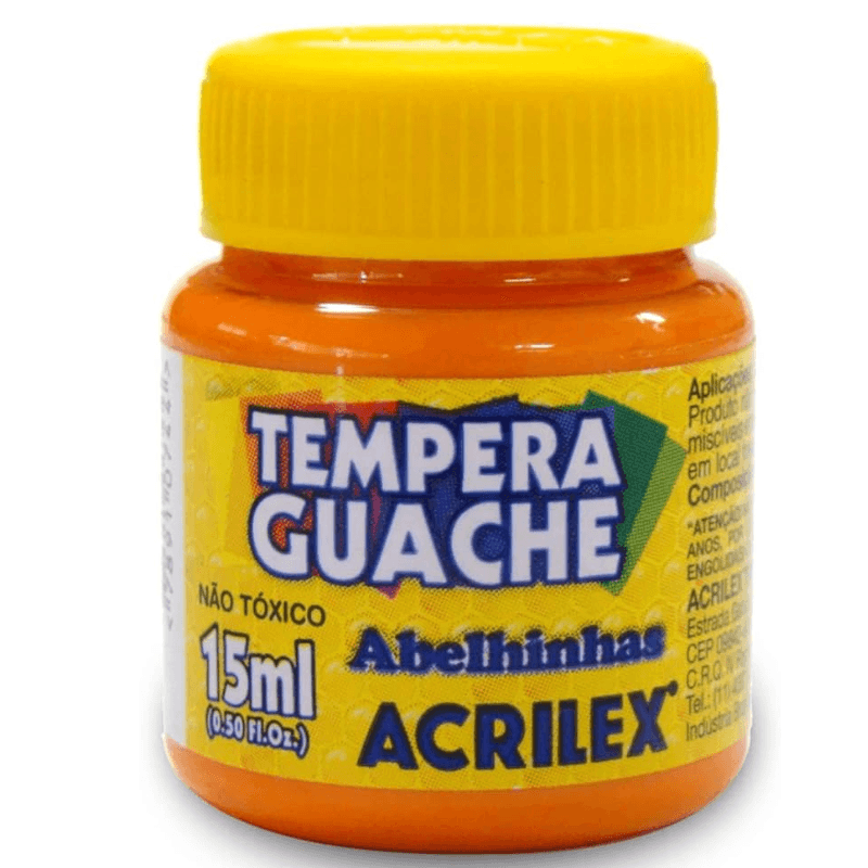 Tinta Guache Acrilex  Laranja 15ml 