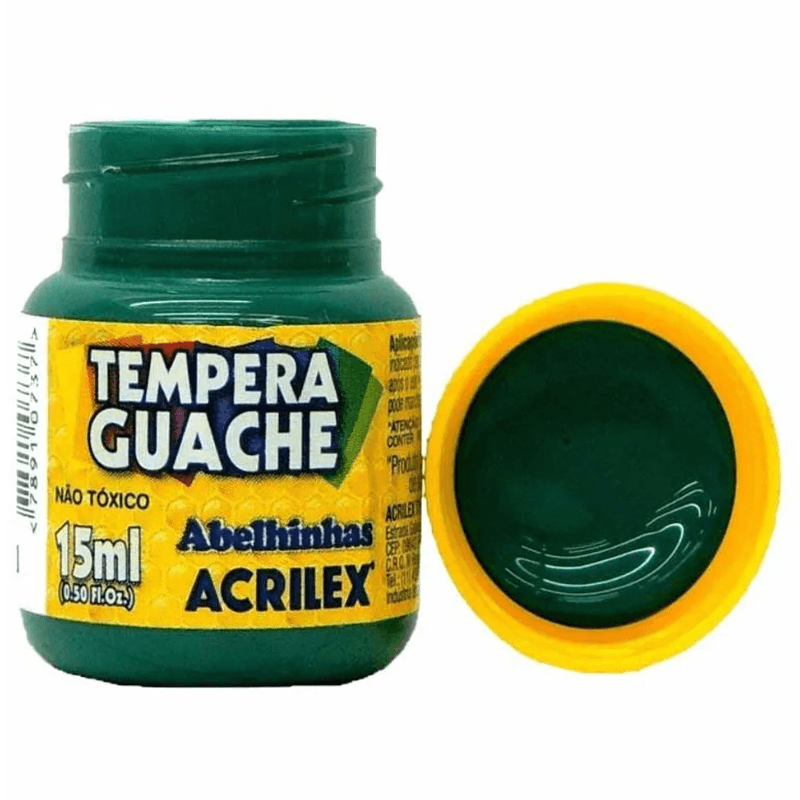 Tinta Guache Acrilex  Verde Bandeira 15ml
