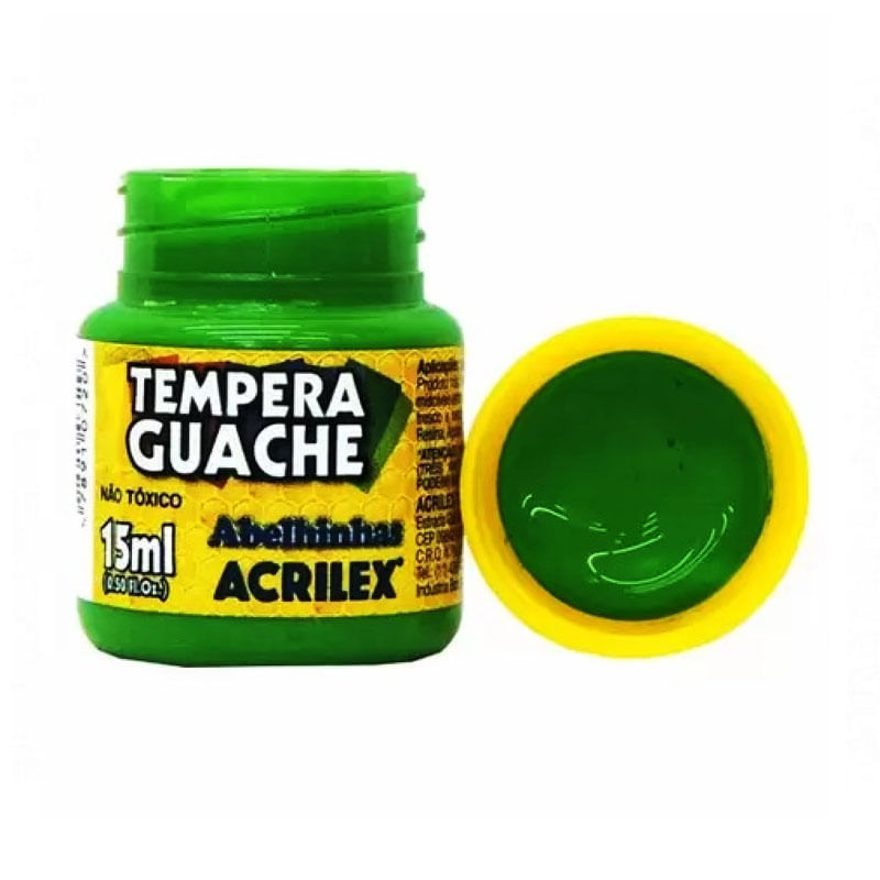 Tinta Guache Acrilex Verde Folha 15ml 
