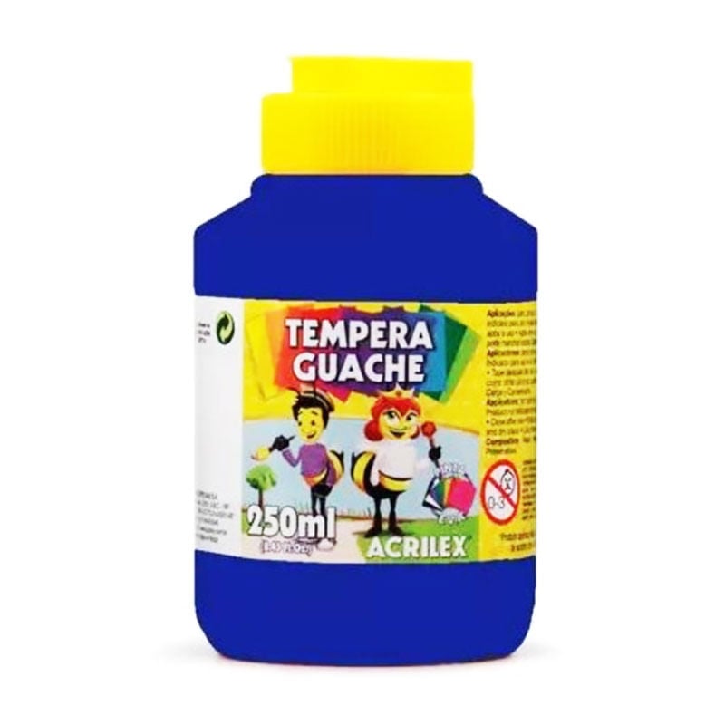 Tinta Guache Acrilex Azul 250ml