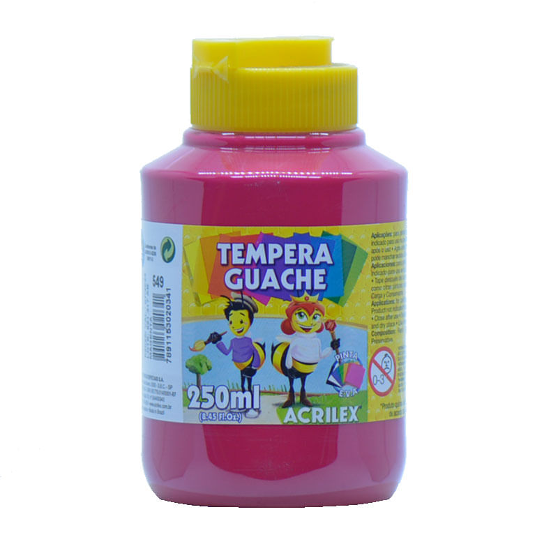 Tinta Guache Acrilex 250ml Magenta