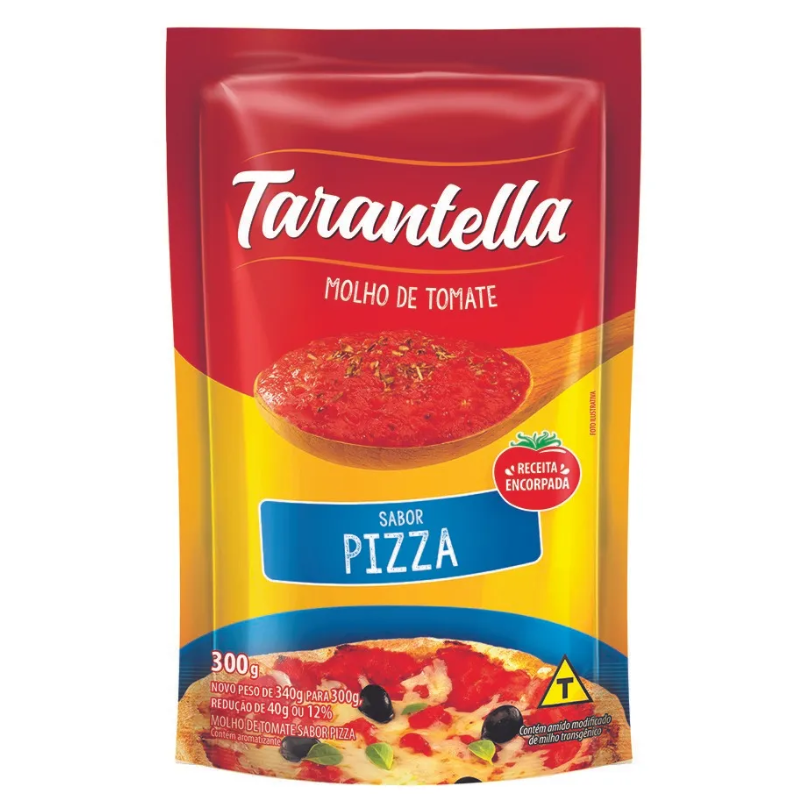 Molho de Tomate Tarantella Pizza Sachê 300g 