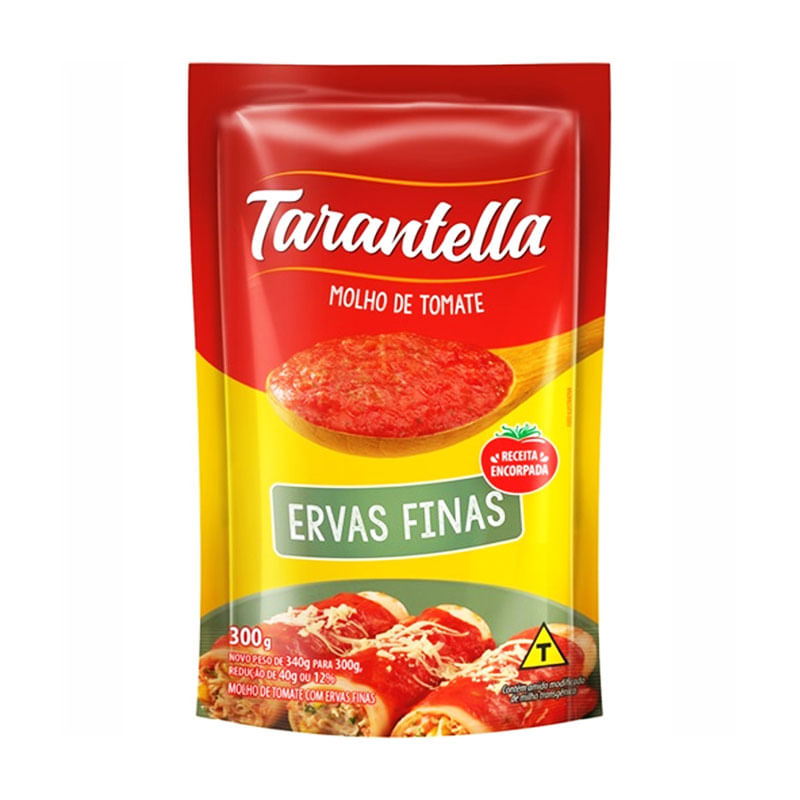 Molho de Tomate Tarantella Ervas Finas 300g