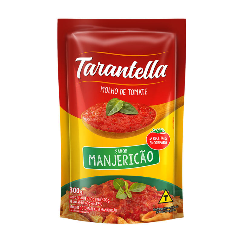 Molho de Tomate Tarantella Manjericão 300g
