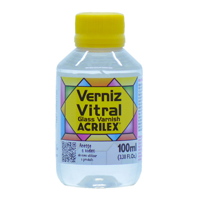 Verniz Vitral Acrilex 100ml Incolor