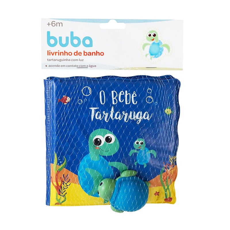 KIT LIVRINHO BUBA DE BANHO TARTARUGUINHA