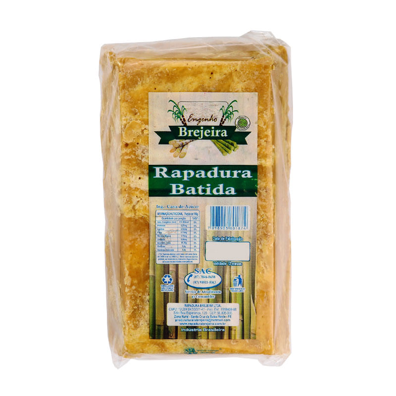 Rapadura Brejeira Batida 250g
