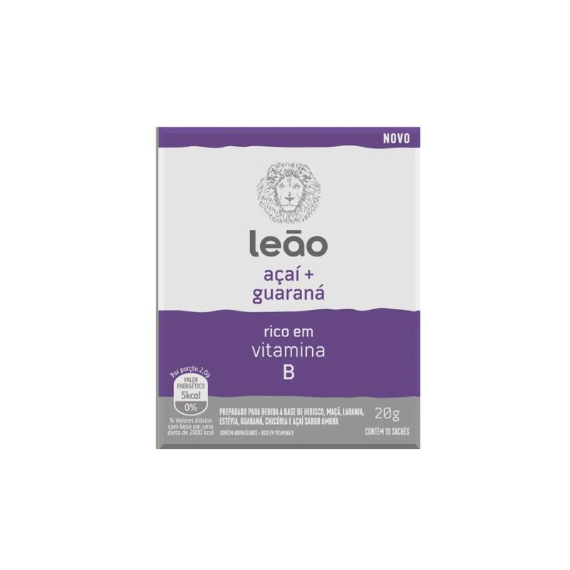 Chá Leão Vitamínico Açaí e Guaraná 20g