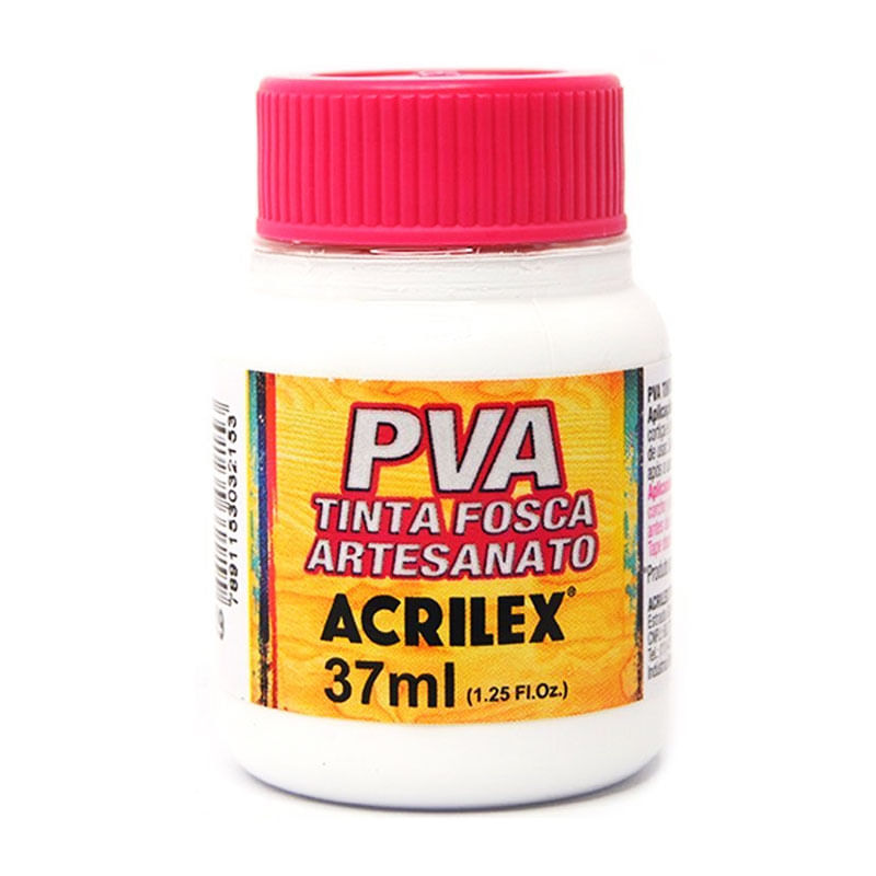 Tinta Fosca Artesanato Acrilex Branco 37ml 