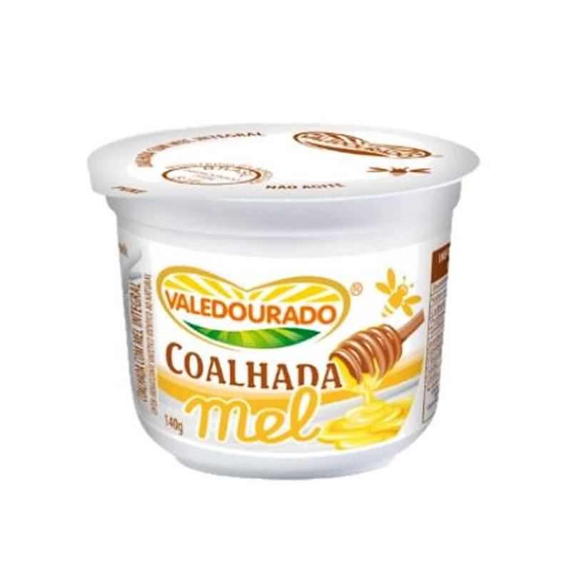 Coalhada Valedourado Integral Mel Adocicado 140g