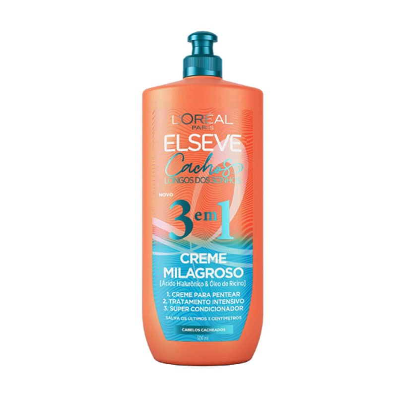 Creme para Pentear Cachos dos Sonhos 3em1  500ml