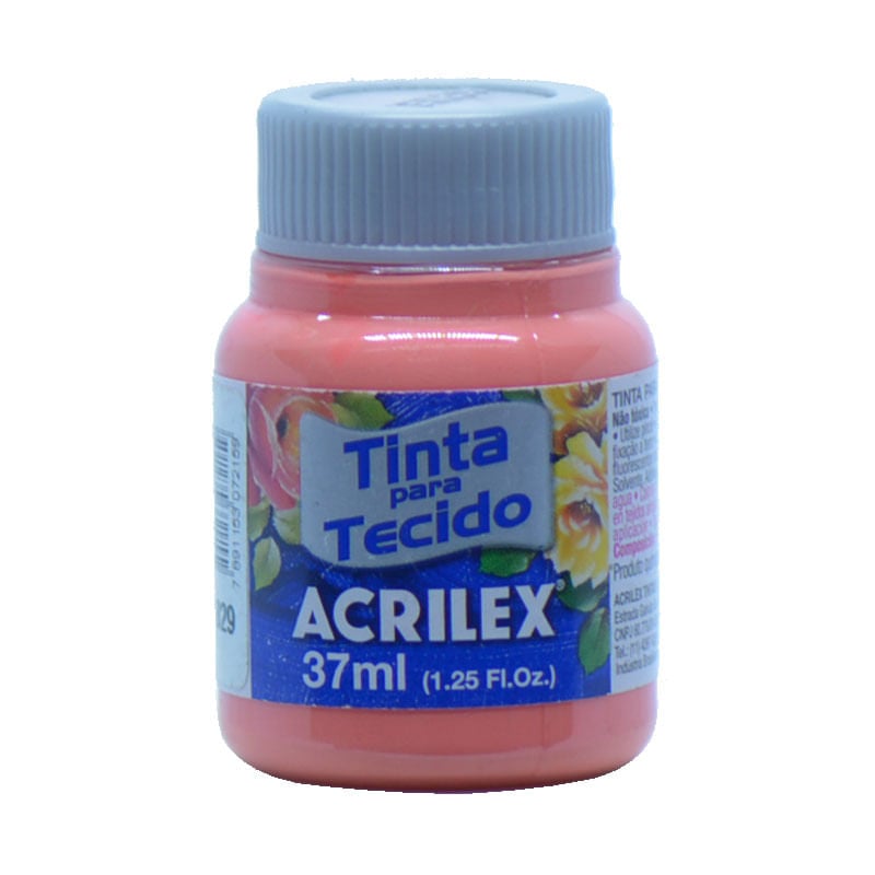 Tinta de Tecido Acrilex Fosca 37ml Flamingo