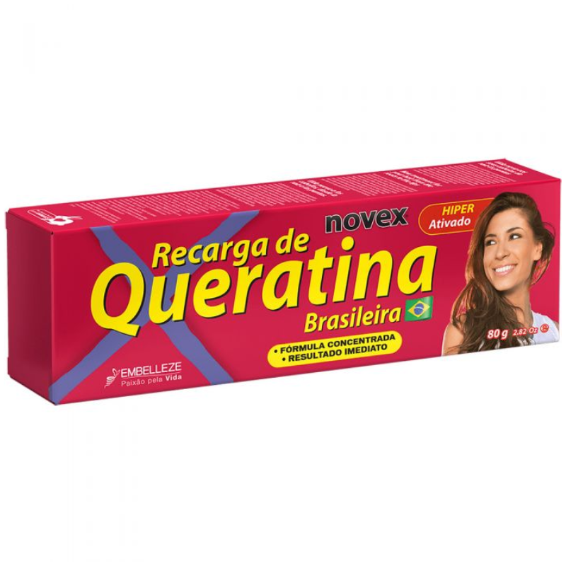 Recarga Novex Queratina Brasil 80g