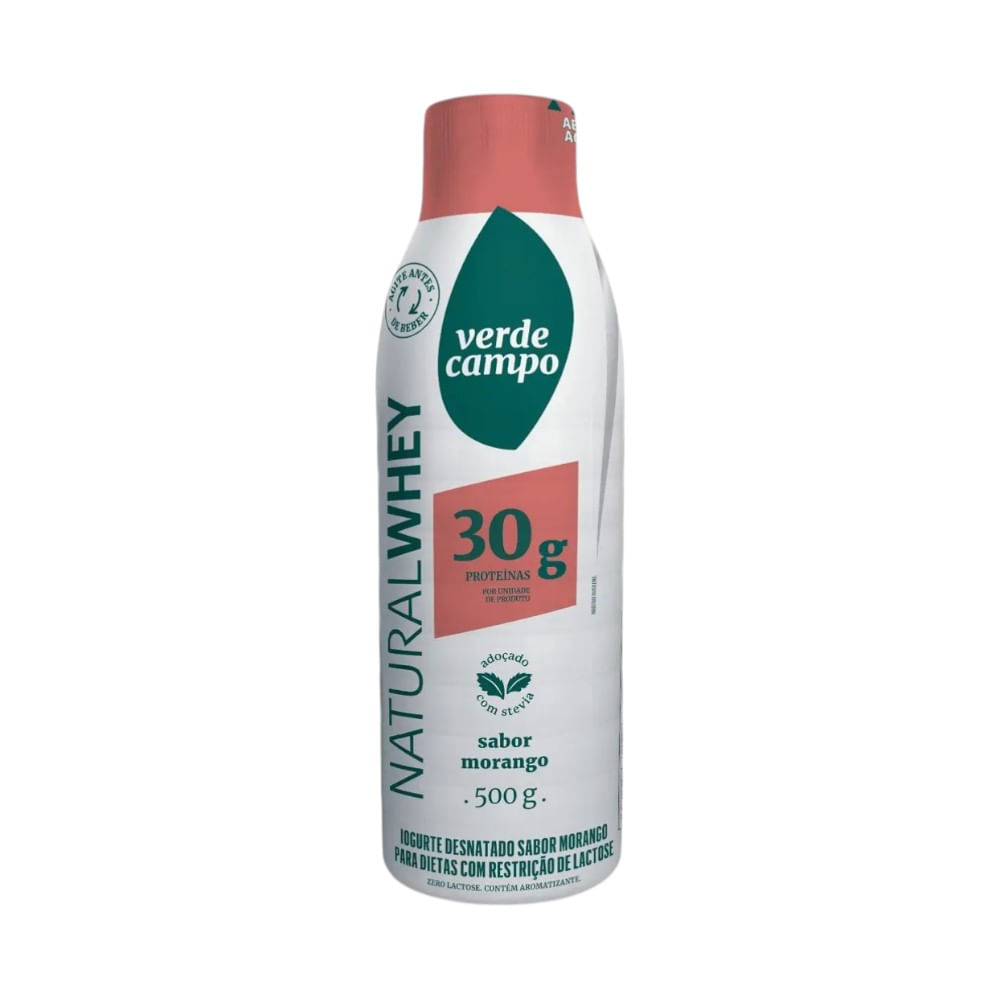 Iogurte Verde Campo Whey 28 Morango 500g