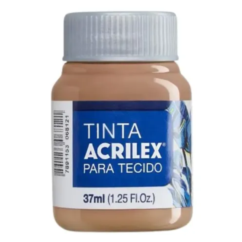 Tinta de Tecido Acrilex Fosca 37ml Marrom Café