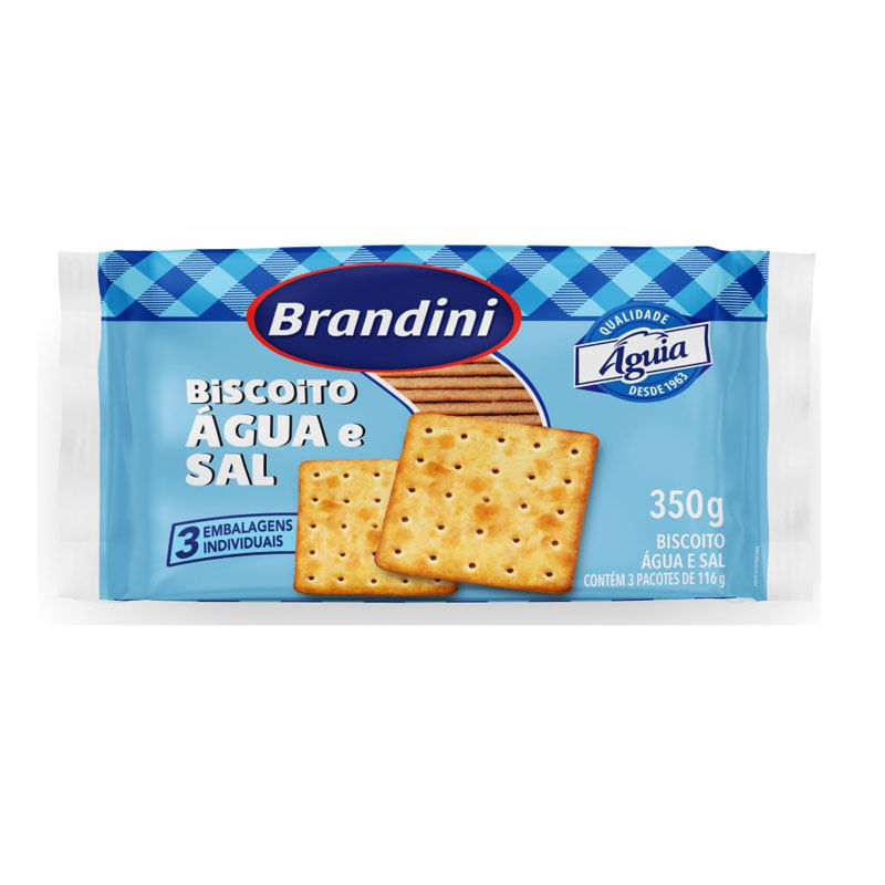 Biscoito Água e Sal Brandini 350g