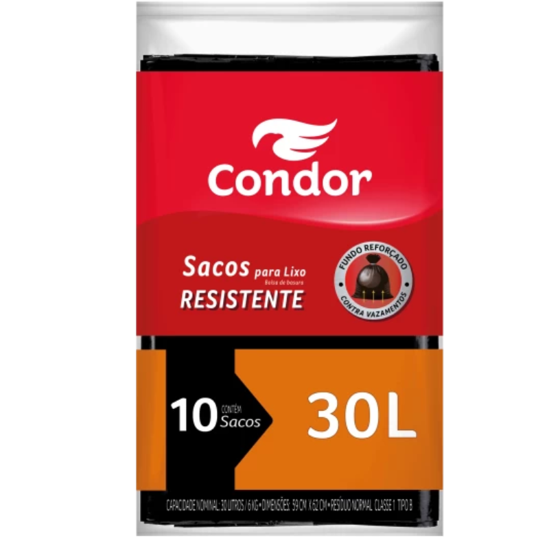 Saco Para Lixo Condor 1465 30l 10un 