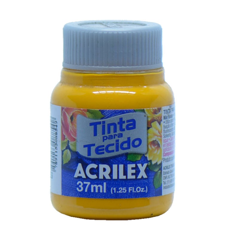 Tinta de Tecido Acrilex Fosca 37ml Amarelo Gema