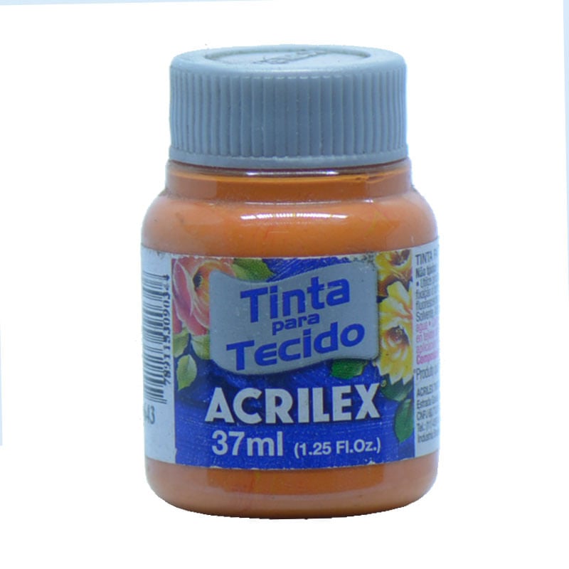 Tinta de Tecido Acrilex Fosca Tijolo 37ml 